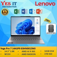 Lenovo Yoga Pro 7 14ASP9 83HN0015MJ 14.5 2.8K Luna Grey ( Ryzen AI 9 365 32GB 1TB SSD ATI W11 HS ) L