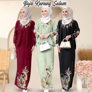 BAJU KURUNG MODERN 2025 Embroidered KURUNG Plain baju raya 2025 viral modern baju kurung Suitable fo