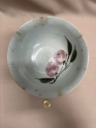 台灣早期古董碗 花開枝頭 陶瓷碗公