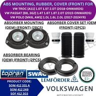 ABSORBER MOUNTING COVER BEARING (FRONT REAR) FOR VW TROC [A11] / PASSAT [B8 3G2] / POLO [MK6 AW1] 17