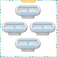 4pcs/lot GFLV 3-Layer Blade Women Shaver Head for Venus Razor
