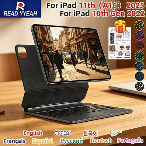 New Smart Magic Keyboard for iPad Air 6 2025 13 inch Case for iPad Pro 11 12 9 Pro 13 Air 4 Air 5 fo