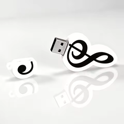 Music Notes Cartoon 64GB Piano Storage Memory 32g High Speed USB Flash Drive Creative Gift USB2.0 8G