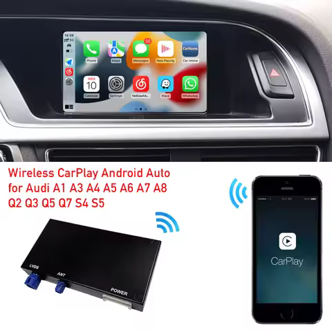 Apple CarPlay Adapter Android Auto Add-On Interface Box for Audi MMI 3G System Upgrade A1 A3 A4 S4 S