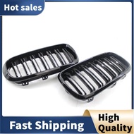 1Pair Car Grille Double Line Front Kidney for  F15 F16 X5 X6 F85 F86 X5M X6M 2014-2018 Replacement R