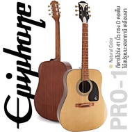 Epiphone® PRO-1 กีตาร์โปร่ง 41 นิ้ว ทรง Dreadnought ไม้สปรูซคัดพิเศษ/มะฮอกกานี หย่อง Graph Tech NuBo