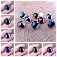 KISSCA Safety Eyes for Amigurumi, 12mm Stuffed Animal Eyes Safety Eyes for Crochet, 3D DIY Plastic S