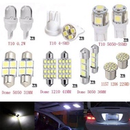 TEHAUTO 14 ชิ้นไฟ LED ภายในรถยนต์ สีขาวซีนอนLEDแสงในร่มชุดออโต้คาร์ภายในผสมแสงอุปกรณ์เสริมไฟเพดาน รถยนต์ LED