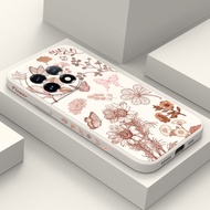 Creative Retro Flowers Phone Case For OnePlus 13R 13 12R 12 11R 11 10 10T 10R 5G Comfortable Feel Co