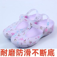 KY-6/Women's Beach Shoes Non-Slip New Breathable Coros Shoes Flat Summer Sandals Jelly Closed Toe Women's Lightweight Sl