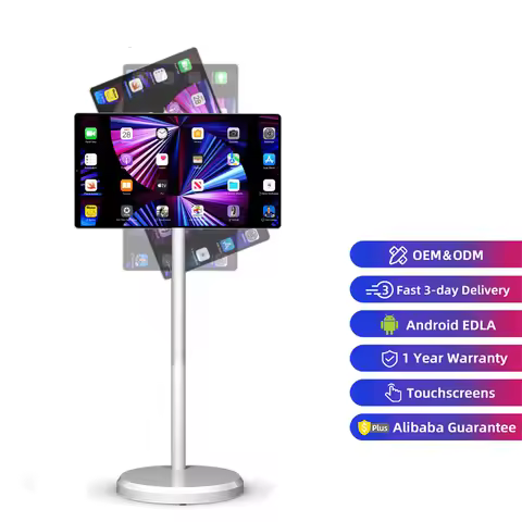 Mobile Touch Screen Lcd Tv 21.5 Inch White Mini Tv 4G+64G FHD Smart Television Android Portable Smar