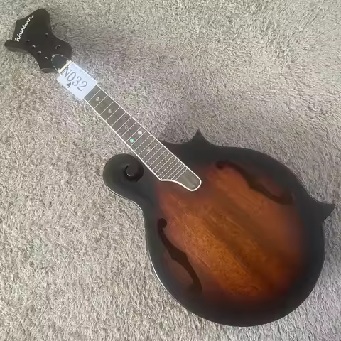 N032 Authentic Washburn All Solid Wood Mandolin, Korean Made Semi-finished 24 Fret Mandolin DIY Unfi
