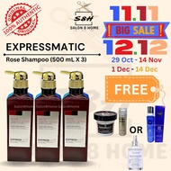 Expressmatic Rose Amino Acids Hair Shampoo FREE Pomade, Butterfly Hairspray, Leave-In Conditioner Sp