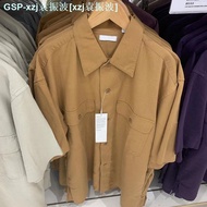 UNIQLO U Mens/Womens Wear 2023 Spring/Summer Couple Comfortable Loose Tooling Short-Sleeved Plain Ca