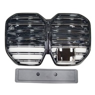 Suitable for New Energy BMW i4 G26Modified Front Grille Double Line Glossy Black Replacement Front A