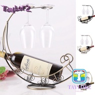 ATAYLOR Wine Glass Holder, Black/Gold Decorative Pirate Ship Wine Rack, Creative Iron European Style Metal Wine Rack Bar