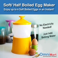 Soft / Half Boiled Egg Maker Boiler Cooker Perfect Breakfast 4 Eggs in less than 10 Mins