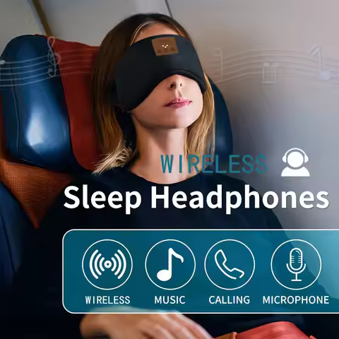 Wireless Bluetooth Sleeping Eye Mask Bluetooth 5.3 Headset Soft Comfortable Music Sleeping Earphones
