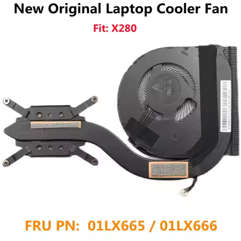 New Original CPU Cooler Cooling Heatsink Fan for Lenovo ThinkPad X280 Laptop FRU 01LX665 01LX666