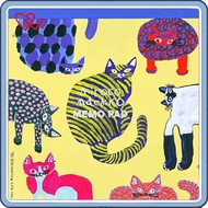 Greeting Life Miroco Machiko Square Memo Pad - Cat, Yellow (MRN-78)