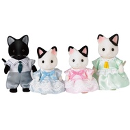 Sylvanian Families doll [Charcoal Cat Family] FS-05 ST mark certified 3 years and older toy doll house Sylvanian Families Epoch Co., Ltd. EPOCH