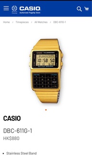 【Brand New】CASIO Digital Calculator Watch (DBC-611G-1D) 