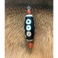 5 Eye Tibetan Dzi Bead Pendant Five Eyed