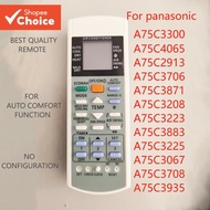 For Panasonic Aircon Remote Control (Auto Comfort Function) Air Conditioner Universal A75C3300 4065 