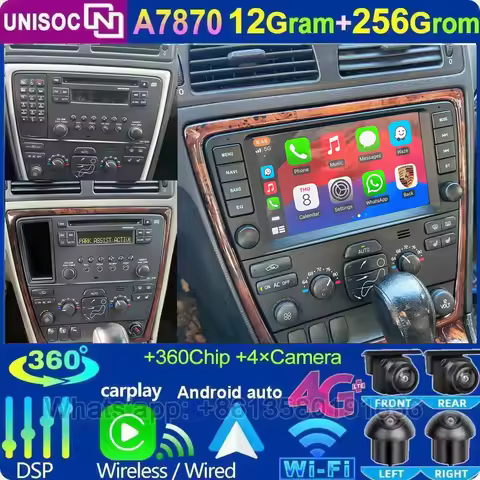 Astrohi For Volvo XC70 V70 S60 S40 V40 Original Wireless Carplay Android 2005 - 2009 Car Android Pla