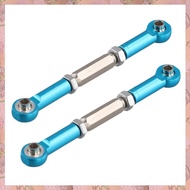 [h3w732xnj.ph] 2Pcs Metal Adjustable Steering Linkage Servo Link Pull Rod for    5807 HQ727 1/10 RC 