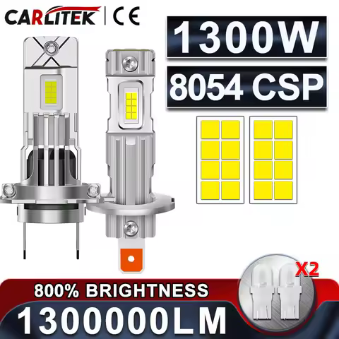 H1 H7 Mini Size LED Headlights H4 H3 1300W Canbus Wireless Turbo Auto Fog Lamps Bulbs Plug AND Play