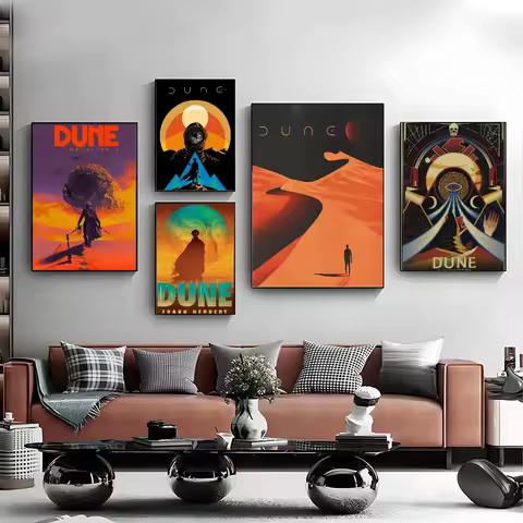 2024 Sci-fi Movie "Dune 2" Poster Canvas Painting Modern Home Living Room Bedroom Bar Aesthetic Deco