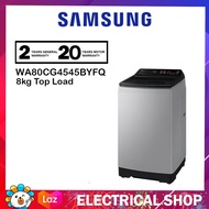 Samsung 8KG Top Load Washer with Ecobubble WA80CG4545BYFQ Washing Machine (Light Gray) Mesin Basuh