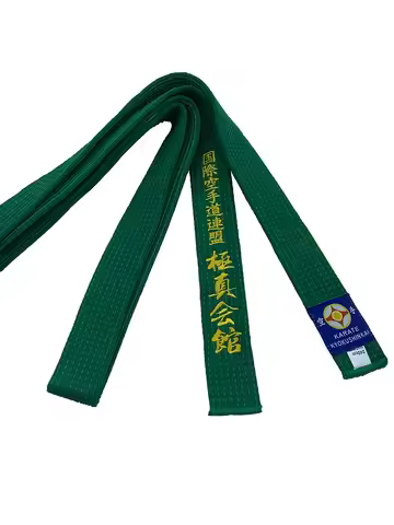 IKF Karate Green Belt International Karate Federation Kyokushi Sports 1.6m-4.6m Wide 4cm Customized 