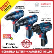 BOSCH GDR 120 / GSR 120 / GSB 120 (SOLO) (Battery+Charger+Casing Is Not Include) IMPACT / CORDLESS DRILL