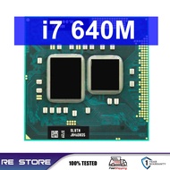 Intel Core I7 640M 2.8GHz 2-Core 4M ซ็อกเก็ตสำหรับแล็ปท็อปประมวลผล G1/RPGA988A ซีพียูโน้ตบุ๊ค SLB