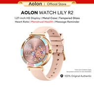 Aolon Lily R2 Smart Watch 41mm Bluetooth Call Custom Watch Face 150+ Sport Mode Women Smartwatch Rea