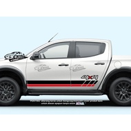 4X4 UNIVERSAL SIDE LIST STICKER FOR RANGER TRITON STRADA CARS