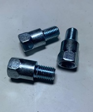 1Pcs Baut Sambungan Spion Ulir Kiri - Kiri Ukuran Baut 12 (M8) Ke Baut 14  (M10) Drat Atas