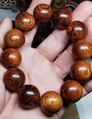 49.5 g - （降香黃檀/海南黃花梨 /降香木/降壓木/香枝/古代沉香/古代花梨木/花梨母 Dalbergiaod  oriferat.chen）20 mm  手串