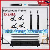 2.6MX3M Photography Background Stand Video Studio Photo Backdrop Background Stand Party Accessories 