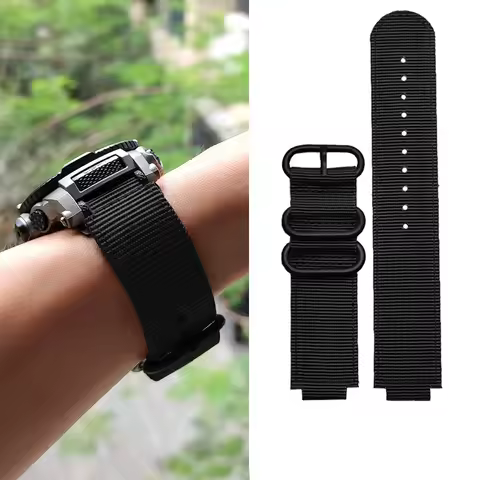 Nylon Watchband For Casio G Shock GBA-800-1A GBA-800-7A GBA-800 GMA-B800 GA-800 GBD-800 GA110 Modifi