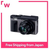 กล้องดิจิตอลคอมแพคของ Panasonic Lumix TZ90 Optical บันทึกภาพยนตร์4K 30เท่า DC-TZ90-S สีเงิน