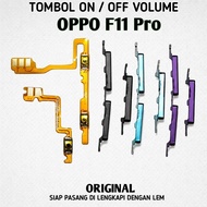 TOMBOL Flexible On Off Volume Oppo F11 Pro Original Power Button Side Button Inside and Out Fullset 