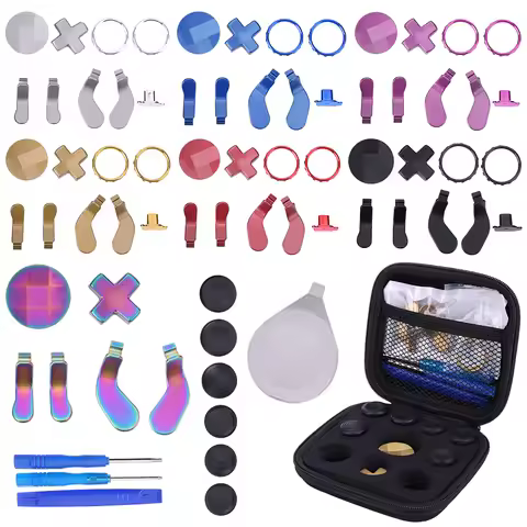 18-2PCS For Xbox One Elite 2 Controller Metal D-Pad Trigger Paddles Replacement Thumbstick Kit for X