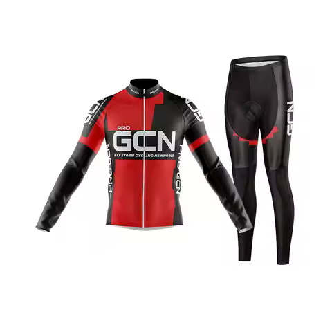 2023 NEW Pro Gcn Team Autumn Cycling Jersey Set Bib Pants Ropa Mountain Bike Jersey 9D Gel Cycling P
