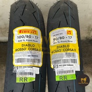 Pirelli Diablo Rosso Corsa 2 Ring Tires 14 90/80 And 17 110/70 (Original)