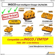 INGCO Fast Intelligent Charger FCLI2001 FCLI20411 FCLI2034 FCLI2064 FCLI2082-8