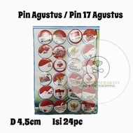 (1 Pack contains 24️) August 17 Decoration AN August 17 Pin/ August 17 Pin/ x24