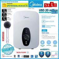 Midea Water Heater MWH-38Q Non-Pump Instant Water Heater